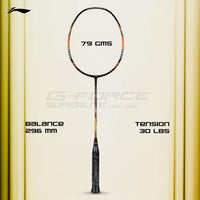 Li-Ning G-Force 5900 Superlite Badminton Racket | Ultra-Light 5U6 | Unstrung Racquet with Superior Control & Power