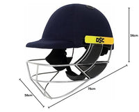 DSC Avenger Pro 2.0 Cricket Helmet (Small, Navy) – High-Grade ABS Shell Helmet with Fixed Grill, Neck Guard & Dual Retention System