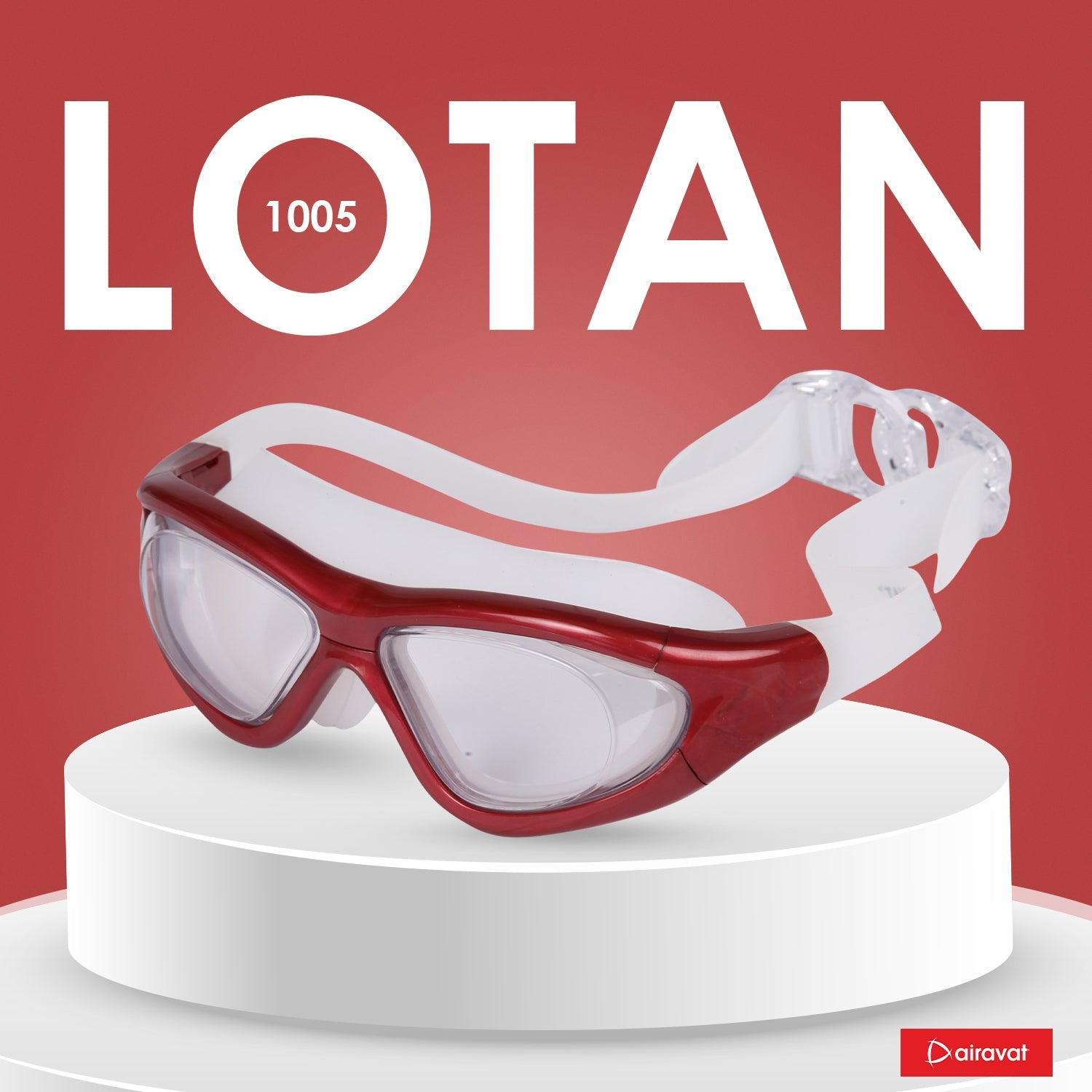 Airavat Lotan Swimming Goggles – Anti-Fog, UV Protection, No-Leak Polycarbonate Swim Glasses for Men, Women & Youth - Best Price online Prokicksports.com