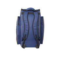 SG X LSG 2.0 Duffle Wheelie Cricket Kitbag – Large Blue Orange Cricket Trolley Bag with Bat Compartment, Wheels, Shoulder Straps, and Durable Fabric - Best Price online Prokicksports.com