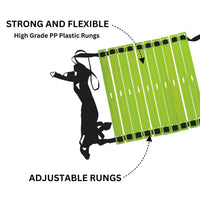 Prokick Agility Training Flat Adjustable Economy Ladder for track and field sports (6 Meter) - Best Price online Prokicksports.com