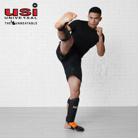 USI Universal 850MA Shin Pads | Lightweight PU Construction & Neoprene Strap Closure for Muay Thai & MMA - Best Price online Prokicksports.com