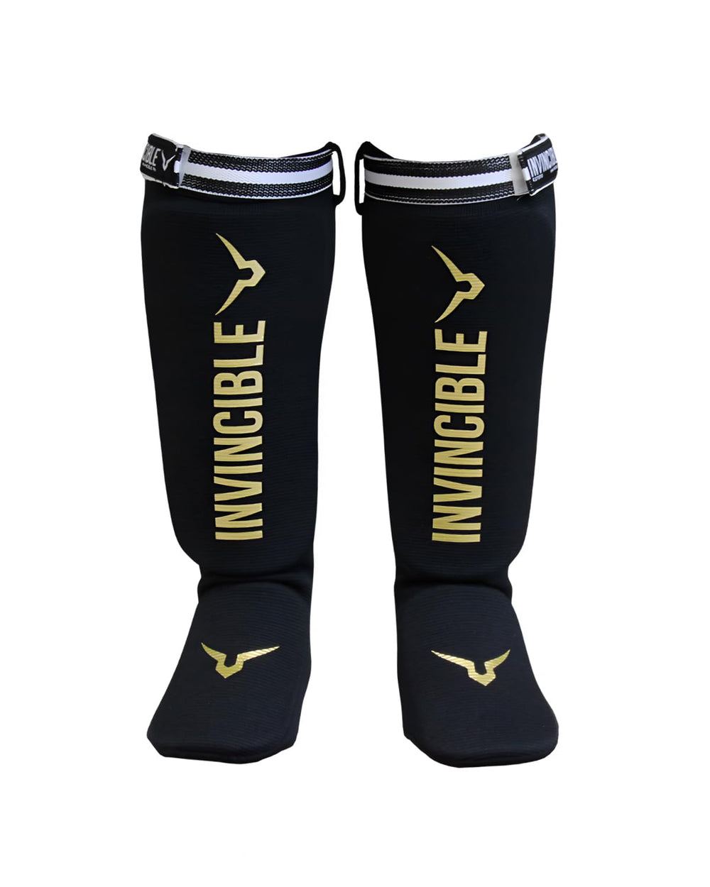 Invincible Muay Thai Padded Shin Guards | Four-Way Compression & High-Impact Foam Padding - Best Price online Prokicksports.com