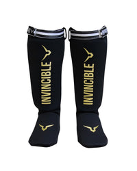 Invincible Muay Thai Padded Shin Guards | Four-Way Compression & High-Impact Foam Padding - Best Price online Prokicksports.com