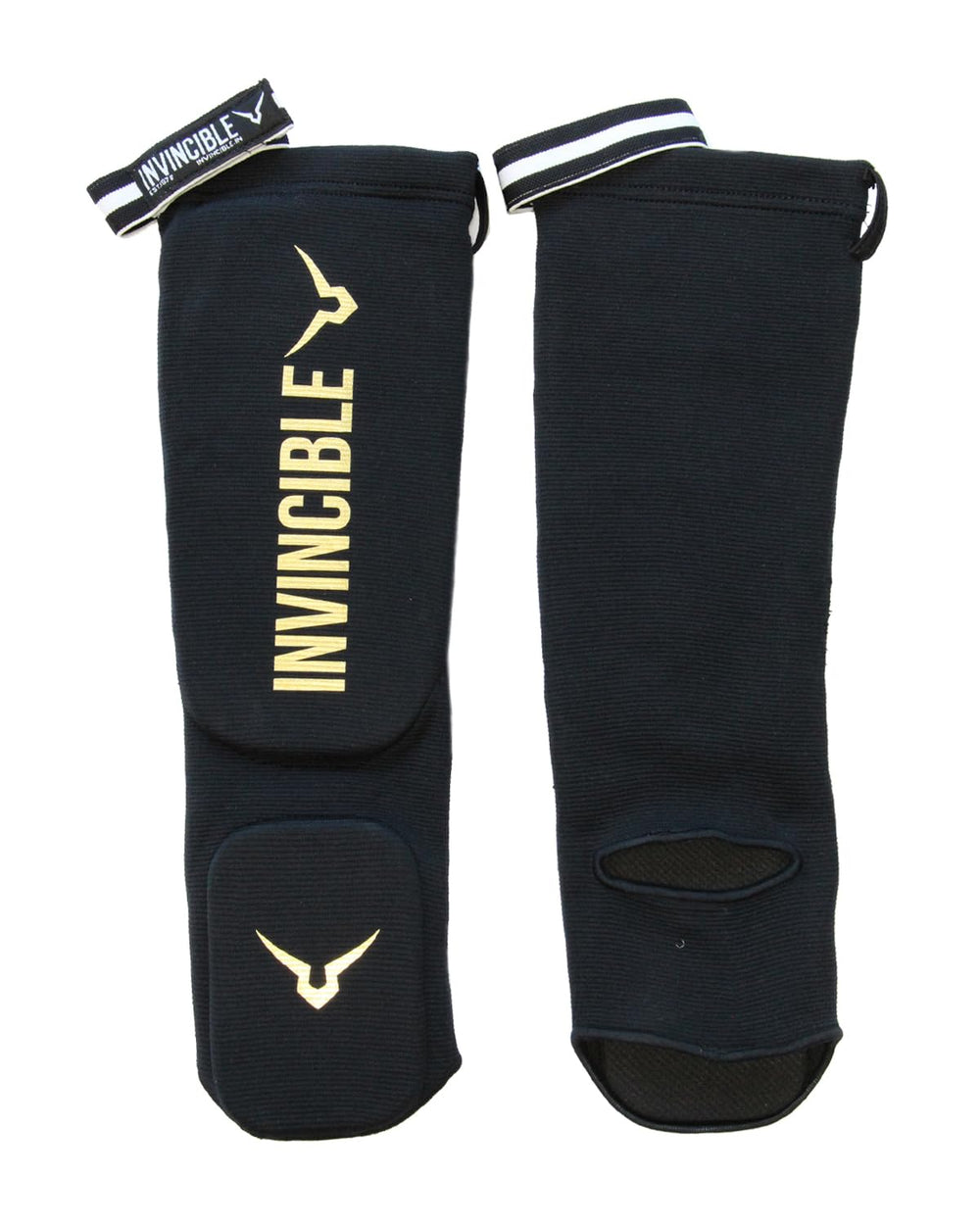 Invincible Muay Thai Padded Shin Guards | Four-Way Compression & High-Impact Foam Padding - Best Price online Prokicksports.com