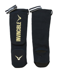 Invincible Muay Thai Padded Shin Guards | Four-Way Compression & High-Impact Foam Padding - Best Price online Prokicksports.com