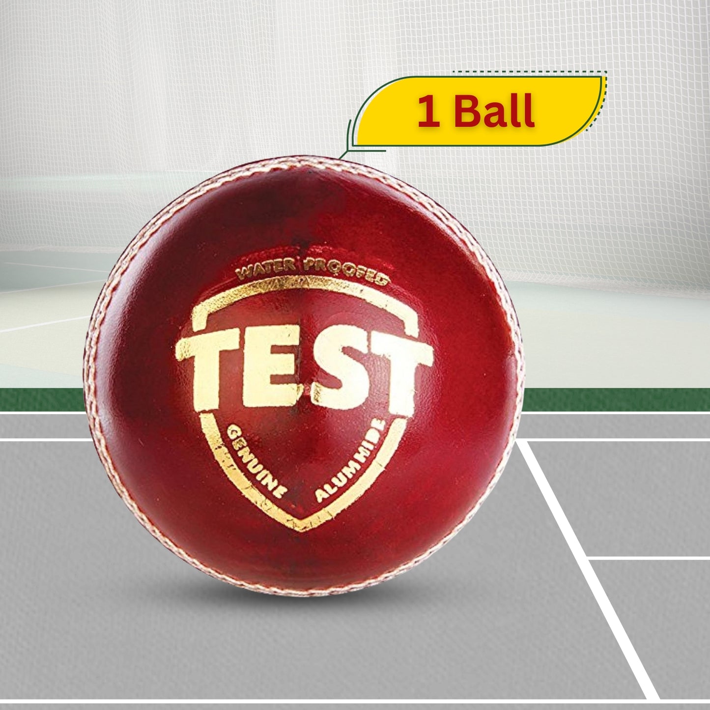 SG Test Leather Ball (Red) - Best Price online Prokicksports.com