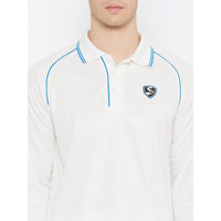 SG Legend Full Sleeves Cricket T-shirt – White Lightweight Polyester Shirt with Breathable Fabric, Comfortable Fit, and Moisture-Wicking for Match or Practice - Best Price online Prokicksports.com