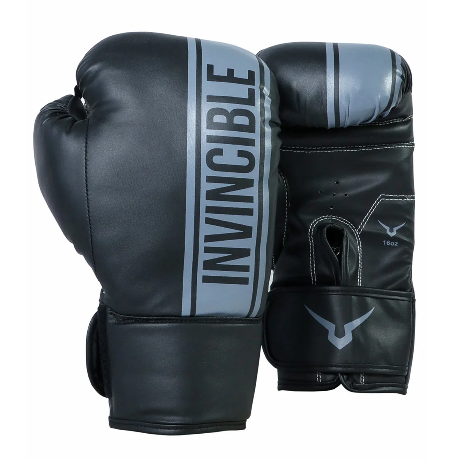 Invincible Junior Leisure Boxing Gloves, Black/Grey – Prokicksports