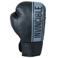 Invincible Junior Leisure Boxing Gloves, Black/Grey - Best Price online Prokicksports.com
