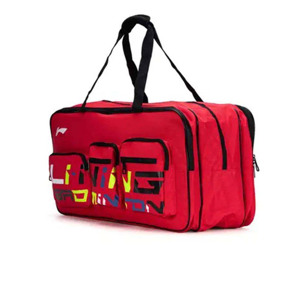 Li-Ning ABDS853-2 Badminton Rapid Kit Bag – Red | Spacious, Durable, and Lightweight Sports Bag for All Badminton Essentials - Best Price online Prokicksports.com