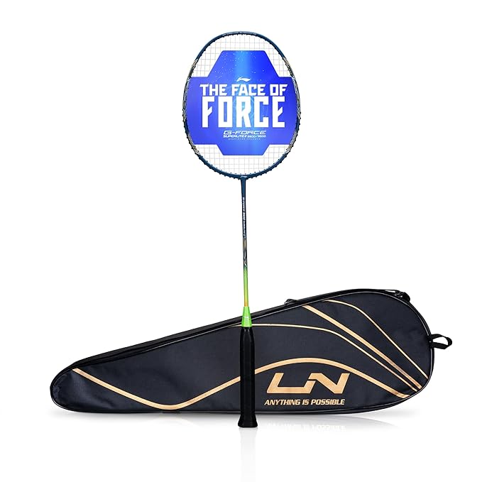 Li-Ning G-Force 3900 Superlite II Carbon-Fiber Strung Badminton Racquet – Lightweight Professional Racket with Free Full Cover - Best Price online Prokicksports.com