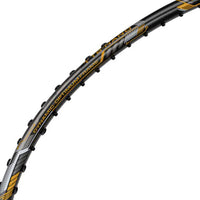 Li-Ning Air-Force 80 G3 Unstrung Badminton Racket | Lightweight 80 Grams | G6 Grip | Dark Grey/Amber/Gold | Speed & Precision - Best Price online Prokicksports.com
