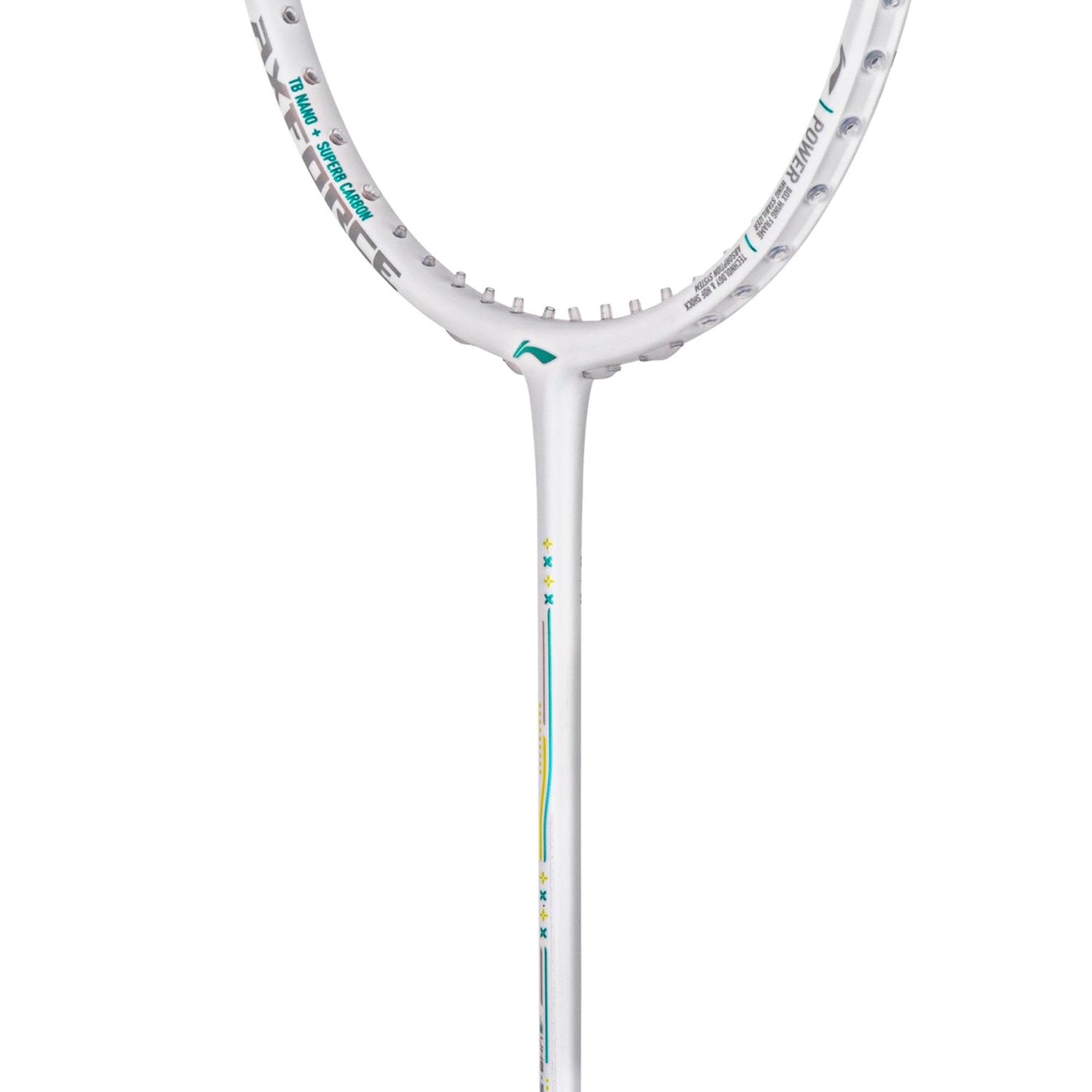 Li-Ning AXForce 60 Unstrung Badminton Racquet , White - Best Price online Prokicksports.com