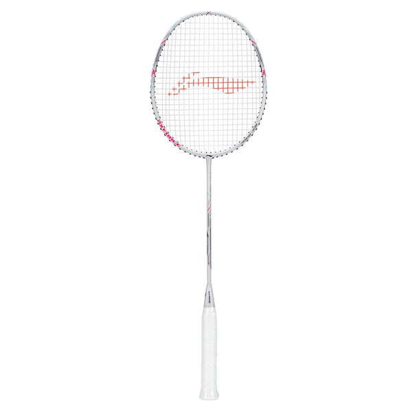 Li-Ning Axforce Light Cannon Badminton Racquet | Ultra-Light Unstrung Frame | White | High Modulus Carbon Fiber | Speed & Control | Intermediate to Advanced