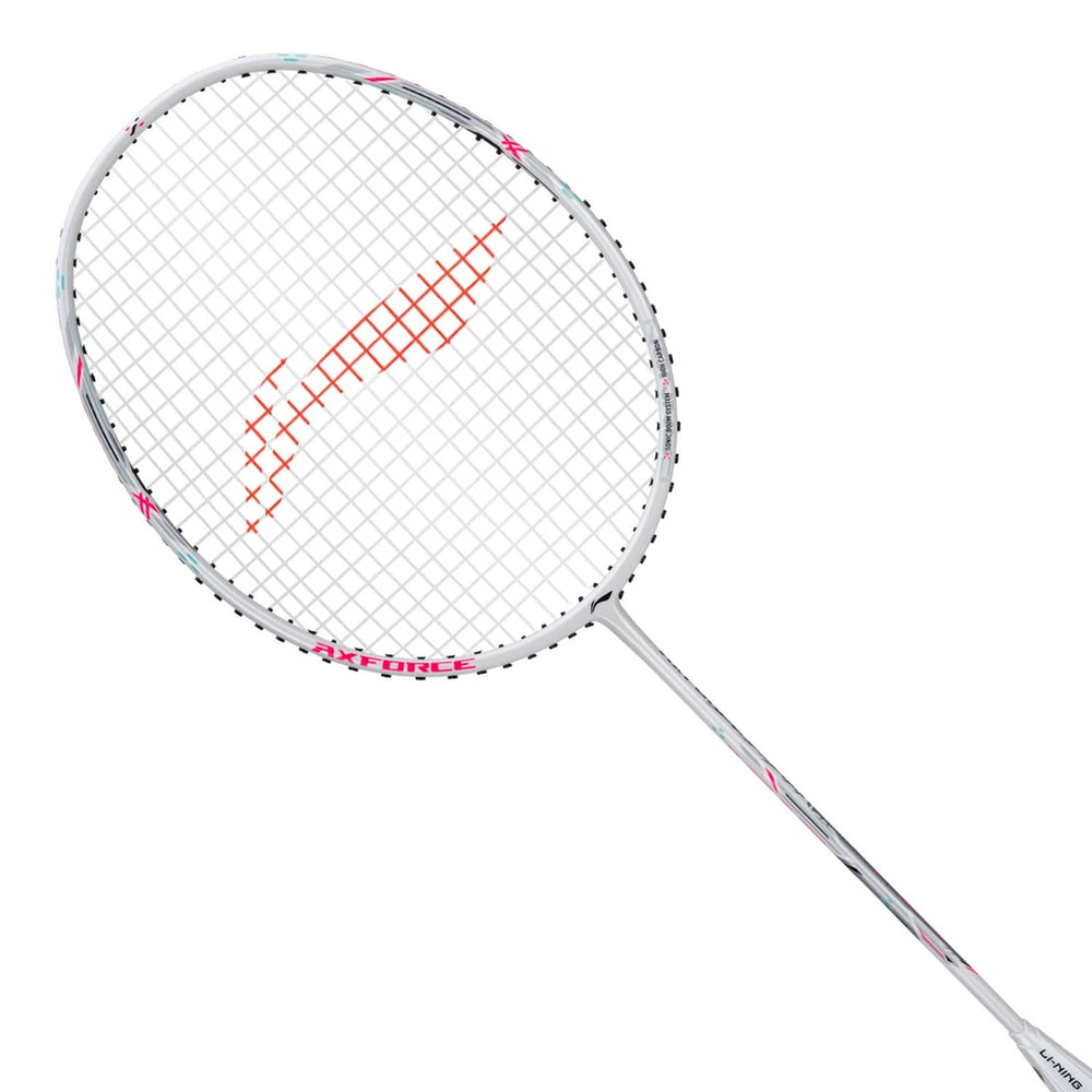 Li-Ning Axforce Light Cannon Badminton Racquet | Ultra-Light Unstrung Frame | White | High Modulus Carbon Fiber | Speed & Control | Intermediate to Advanced - Best Price online Prokicksports.com