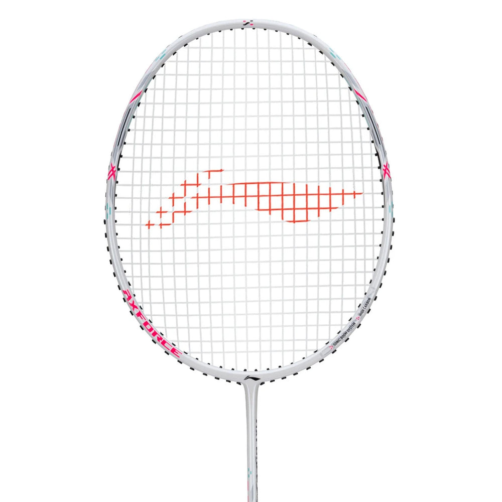 Li-Ning Axforce Light Cannon Badminton Racquet | Ultra-Light Unstrung Frame | White | High Modulus Carbon Fiber | Speed & Control | Intermediate to Advanced - Best Price online Prokicksports.com