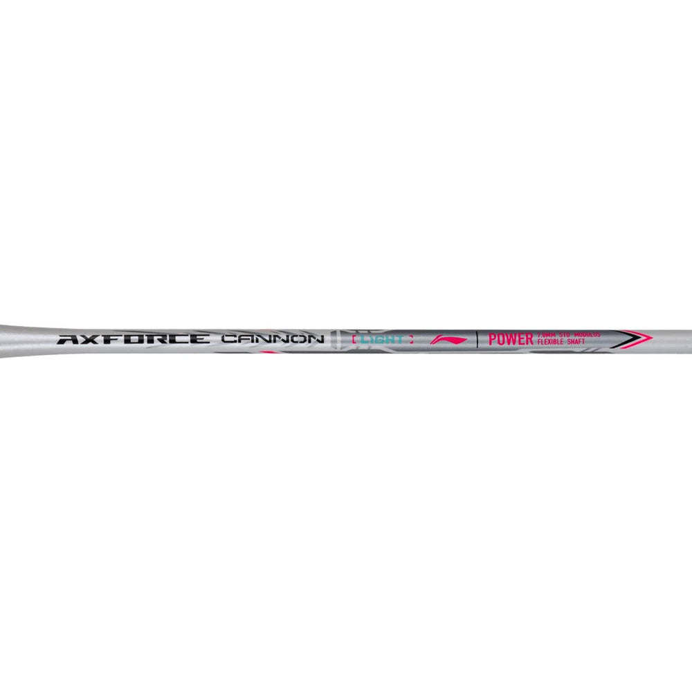 Li-Ning Axforce Light Cannon Badminton Racquet | Ultra-Light Unstrung Frame | White | High Modulus Carbon Fiber | Speed & Control | Intermediate to Advanced - Best Price online Prokicksports.com