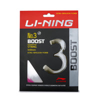 Li-Ning No. 3 Boost Badminton String with high Repulsion Power, 0.63mm - Best Price online Prokicksports.com