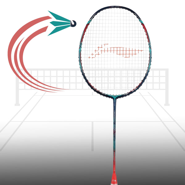 Li-Ning Aeronaut 9000C Badminton Racquet | Ultra-Light Frame | Unstrung | Dawn Blue | High Tension | Speed & Power Performance