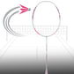 Li-Ning Axforce Big Bang Unstrung Badminton Racquet, Pearl White/Neon Iridescent Pink - Best Price online Prokicksports.com