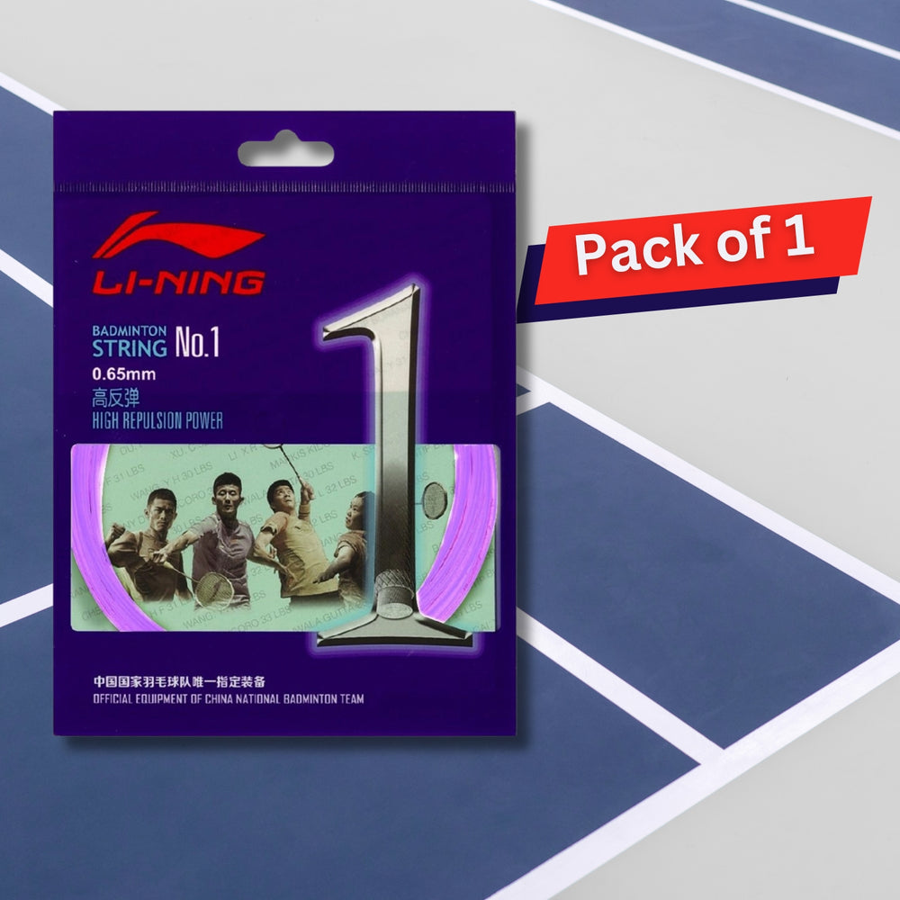 Li-Ning No 1 Badminton String 0.65mm - Best Price online Prokicksports.com