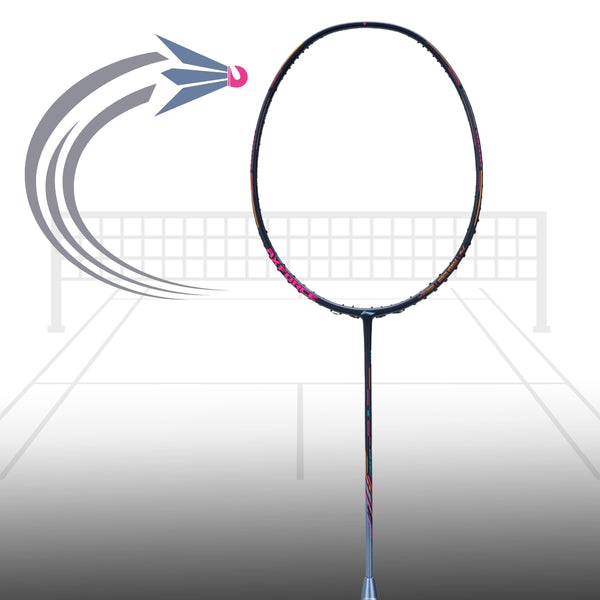 Li-Ning AXFORCE 80 Unstrung Badminton Racquet, 4UG6 - Black/Gold
