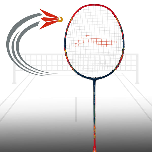 Li-Ning Combat Z8 Strung Badminton Racquet, 84g