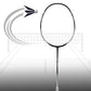 Li-Ning Tectonic 9 Badminton Racquet, Black/White - 79 Grams (5U) - Best Price online Prokicksports.com