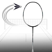 Li-Ning Tectonic 9 Badminton Racquet, Black/White - 79 Grams (5U) - Best Price online Prokicksports.com
