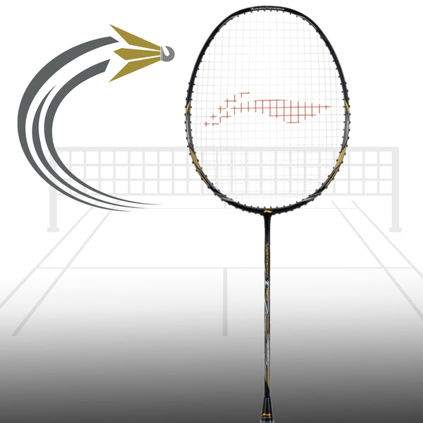 Li-Ning Turbo Charging Z Drive Badminton Racquet -Black/Gold