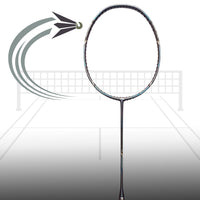 Li-Ning Windstorm Nano 74 Professional Badminton Racquet Unstrung Grey/Blue - Best Price online Prokicksports.com