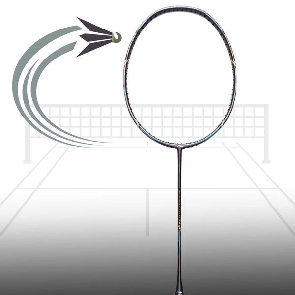 Li-Ning Windstorm Nano 74 Professional Badminton Racquet Unstrung Grey/Blue