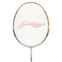 Li-Ning Air-Force 78 G3 Unstrung Badminton Racket | Lightweight 78 Grams | G6 Grip | White/Light Orange/Black | Professional Attacking Racket - Best Price online Prokicksports.com