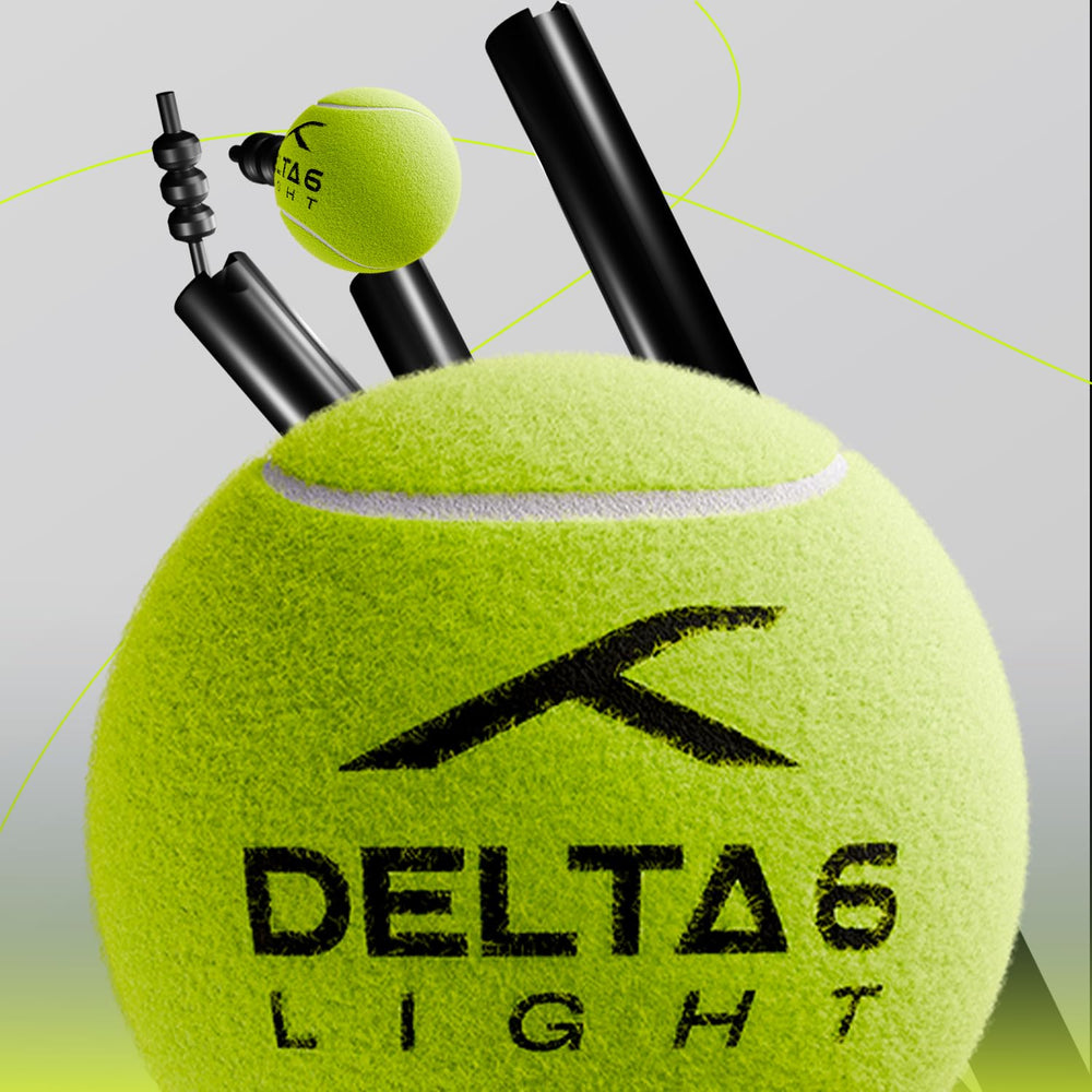 Hundred Delta 6 Light Cricket Tennis Balls – Neon Yellow Practice Balls Pack of 6 for Gully Cricket, Nets & Soft Ball Matches - Best Price online Prokicksports.com