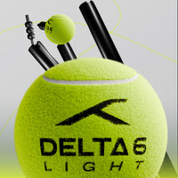 Hundred Delta 6 Light Cricket Tennis Balls – Neon Yellow Practice Balls Pack of 6 for Gully Cricket, Nets & Soft Ball Matches - Best Price online Prokicksports.com