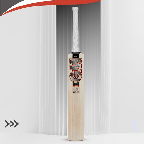 GM Rival 707 English Willow Cricket Bat – SH (Short Handle), Premium Lightweight Bat for Power & Precision
