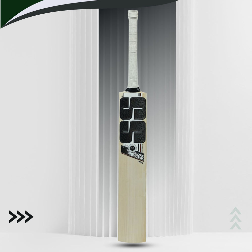 SS Sky 360 Attack English Willow Cricket Bat SH | Explosive Power with Thick Edges & Large Sweet Spot | Professional Performance Bat