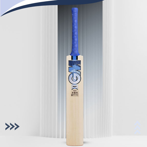 GM Maxi 505 English Willow Cricket Bat – SH (Short Handle), Premium Lightweight Power Bat for Leather Ball Cricket