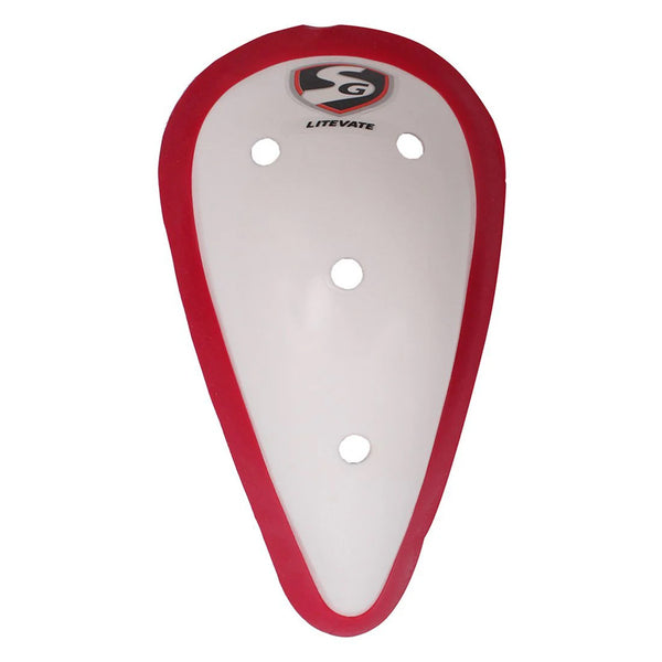 SG Litevate Abdominal Guard Pad for Cricket | Lightweight, Vented, Impact-Proof Protection for Batting & Wicketkeeping