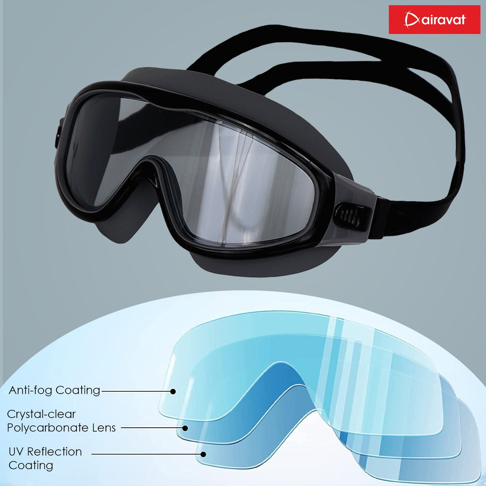 Airavat Macho 1023 Junior Swimming Goggles – Anti-Fog, UV Protection, No-Leak Swim Glasses for Kids & Teens - Best Price online Prokicksports.com