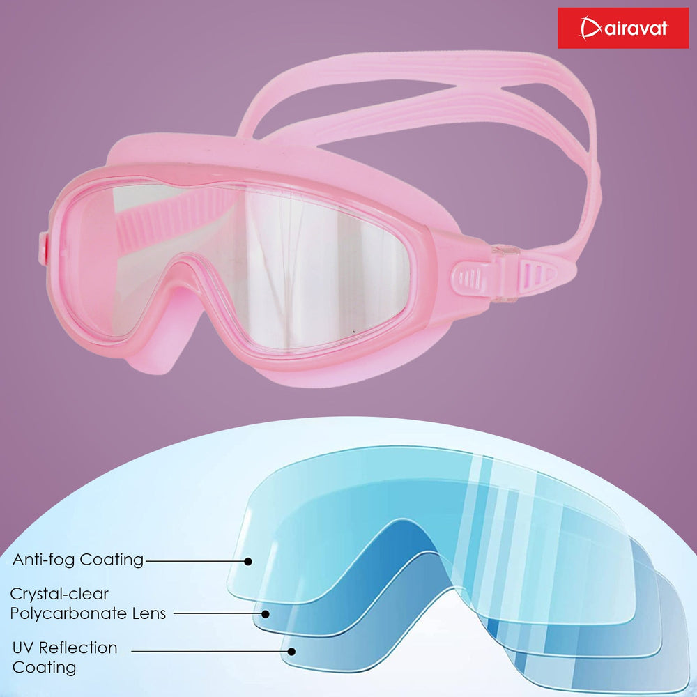 Airavat Macho 1023 Junior Swimming Goggles – Anti-Fog, UV Protection, No-Leak Swim Glasses for Kids & Teens - Best Price online Prokicksports.com