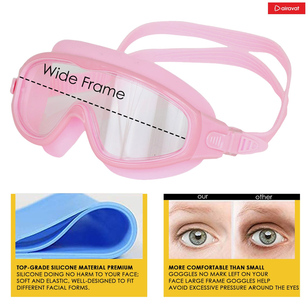 Airavat Macho 1023 Junior Swimming Goggles – Anti-Fog, UV Protection, No-Leak Swim Glasses for Kids & Teens - Best Price online Prokicksports.com