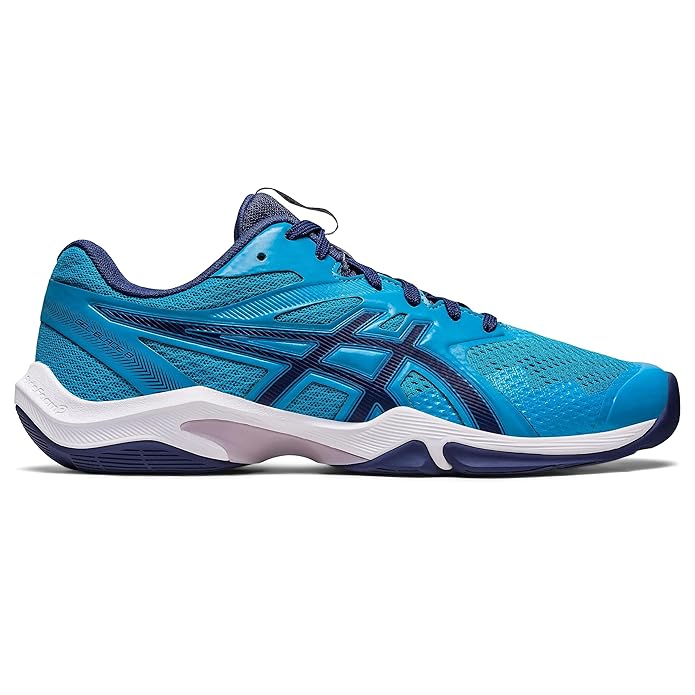 ASICS GEL-BLADE 8 Men’s Badminton Shoes | Island Blue/Indigo Blue | Lightweight Indoor Court Shoes with GEL Cushioning & Trusstic System - Best Price online Prokicksports.com
