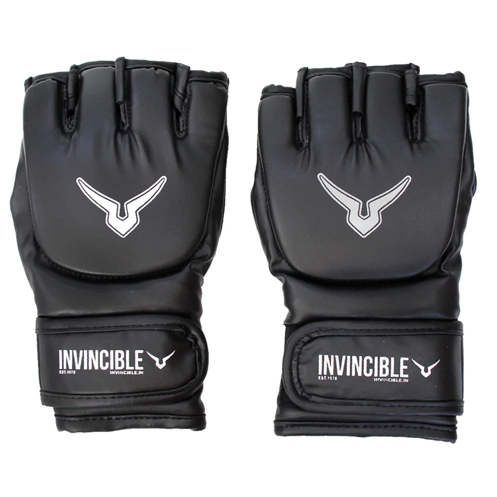 Invincible Beginner's MMA Combat Gloves, Black
