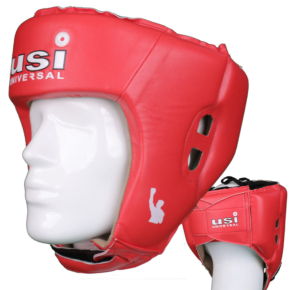 USI Universal 615DP Boxing Headguard | Lightweight Handcrafted Padding & Laced Top Closure - Best Price online Prokicksports.com