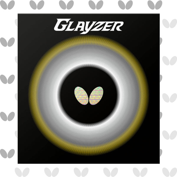 Butterfly Glayzer Table Tennis Rubber (Black, Extra Thick, 06100) – High Tension Inverted Rubber with Spring Sponge X