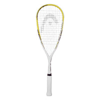 HEAD Microgel Graphite Squash Racquet | Head-Heavy Teardrop Power Frame with Microgel Technology (White/Lemon Yellow) - Best Price online Prokicksports.com