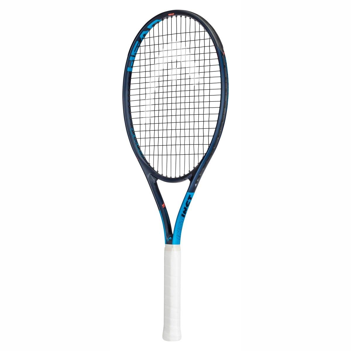 HEAD Instinct Comp Titanium Tennis Racquet (Black/Blue, Grip 3 - 4 3/8") | Pre-Strung Entry-Level Power Frame