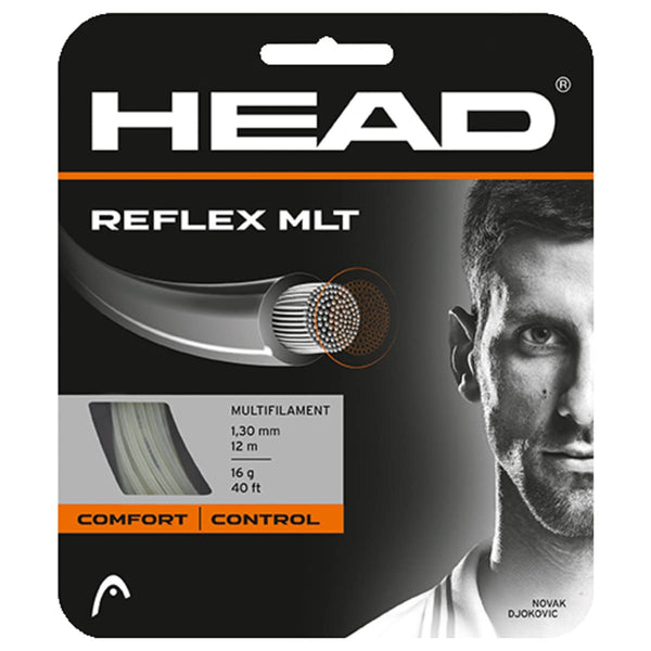HEAD Reflex MLT Tennis String Set (Natural, 16L / 1.30mm) | Arm-Friendly Premium Multifilament String